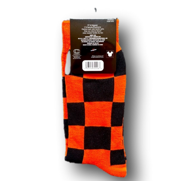 3/$20 Jack Skellington Checkerboard Funny Novelty Crew Socks - Brand New - Picture 2 of 4